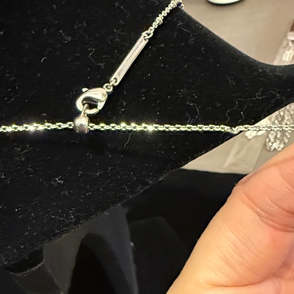 Kendra Scott Silver Elisa Locket Necklace with Five Colors - Picture 4 of 6